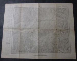 J【古地図】戸隠　五万分一地形図　大正4年　長野縣/新潟