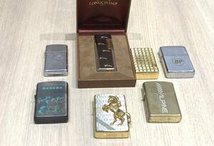 (S7782他) ライター 喫煙具 おまとめ7点 ZIPPO ジッポ LONG CHAMP ロンシャン royal castle ※着火未確認