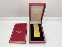 （T3536）Cartier/カルティエ ガスライター 五角形　ゴールドカラー 喫煙具　※動作未確認　現状渡し_画像1