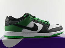 国内正規品 新品 未使用 試着のみ NIKE SB DUNK LOW PRO 28.5cm BQ6817-302 ダンク CLASSIC GREEN BLACK WHITE 黒 緑 白 ブラック グリーン_画像5