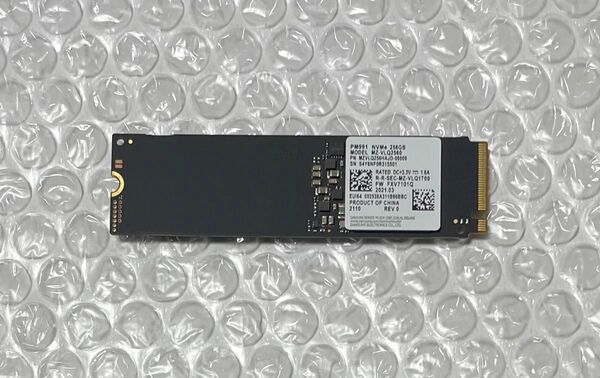 SAMSUNG PM991 MZ-VLQ2560 NVMe SSD 256GB PCIe Gen3x4 m.2 Type2280