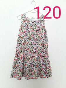 H&M ワンピース ノースリーブ 花柄 綿 コットン 総柄