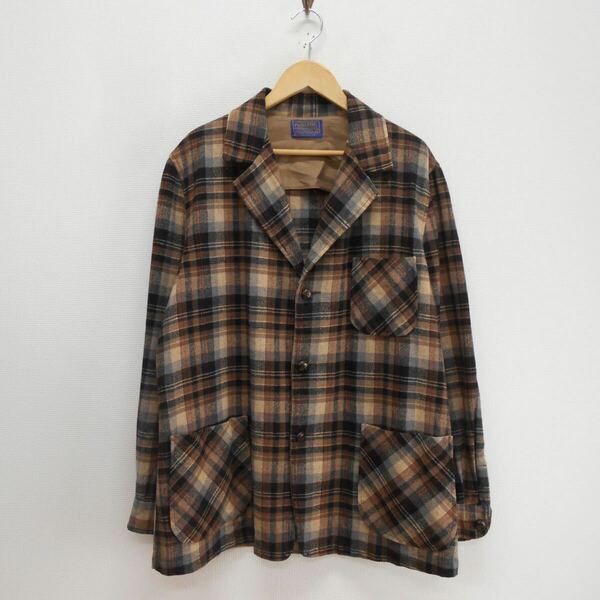 PENDLETON ペンドルトン 70's 70年代 ウール テーラードジャケット チェック ジャケット USA製 L 10115517