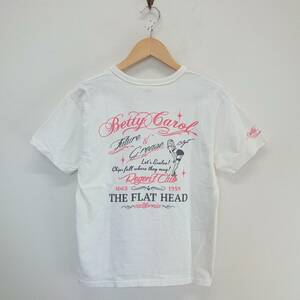 THE FLAT HEAD フラットヘッド 半袖 プリント Tシャツ コットン メンズ 38 10111714