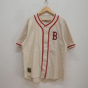 COOPERSTOWN クーパーズタウン MLB-515 MLB ボストン レッドソックス ベースボールシャツ 半袖 L 10115419