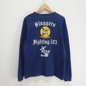 BUZZ RICKSON'S バズリクソンズ L/S T-SHIRT VF-103 SLUGGERS USN 長袖 Tシャツ ロンT カットソー M 10115875の画像1