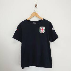 Kappa カッパ 半袖 Tシャツ 袖ロゴ 刺繍Tシャツ カットソー コットン メンズ KLMA5B73 L 10108256