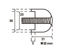 ポッシュフェイス POSH Faith VIVIDアルミビッグバーエンド KAWASAKI車用M8タイプ （ボルト径8mm/外径30mm） ブルー 031078-01-10_画像2