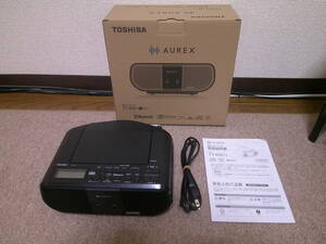 美品 東芝 TOSHIBA TY-ANC1（K） [Aurex（オーレックス） コンパクトCDラジオ ネオジウムスピーカー搭載]