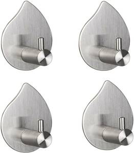  free shipping ornament storage hook 4 piece set powerful cohesion hook coat hook doesn't rust. bus room new goods stainless steel unused bathroom 