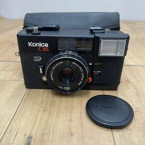 送料無料S84325 フィルムカメラ konica C35 38mm F2.8 コニカ レトロ