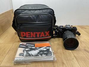 送料無料S84336 PENTAX フィルムカメラ superA 1:3.5 35〜105mm ペンタックス バッグ付き