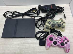 送料無料S84524 PS2 Playstation2 プレイステーション2 SCPH-7000 本体 コントローラー ゲーム機