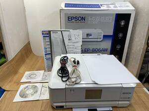 送料無料S84802 EPSON エプソン EP-806AW インクジェットプリンター ホワイト 複合機