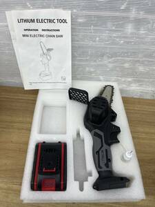 送料無料S84507 ミニ チェーンソー LITHIUM ELECTRIC TOOL 工具