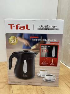 送料無料S84825 電気ケトル T-faL KO4908JP ジャスティン プラス ブラック 1.2L ティファール 未使用