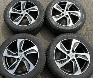 スタッドレス　オデッセイ　純正　215/55R17 114.3-5 17-7J +55 TOYO GIZ2 ヴェゼル　アコード　ステップWGN エリシオン　流用　４本