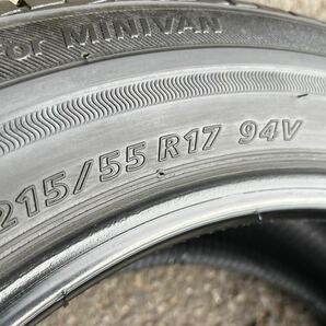 夏タイヤ 215/55R17 ブリヂストン ECOPIa NH100RV 中古タイヤ バリ溝 215/55-17 ヴェゼル オデッセイ クラウン カムリ 4本セットの画像8