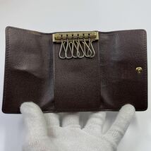 【美品☆1円】　Louis Vuitton　ルイヴィトン　キーケース　6連　ダミエ　ブラウン系　鍵入れ　ミュルティクレ6_画像7