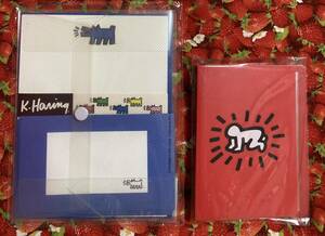 キースヘリング　Keith Haring フォトアルバム レターセット（便箋10枚 封筒5枚 シール1シート）