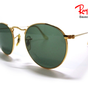 Vintage B&L RayBan ROUND METAL USAラウンドメタルG15ゴールド サングラス メタル金フレームBLボシュロム アメリカ製メンズ兼用レディースの画像1