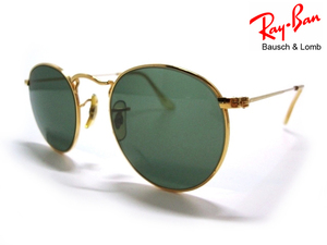 Vintage B&L RayBan ROUND METAL USAラウンドメタルG15ゴールド サングラス メタル金フレームBLボシュロム アメリカ製メンズ兼用レディース