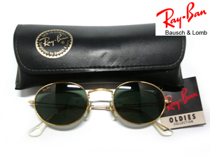 希少Vintage RayBan B&L OVAL G15ボシュロムBLメタル フレーム金ゴールドUSAオーバル男女兼用メンズ レディースUVカット楕円サングラス丸型