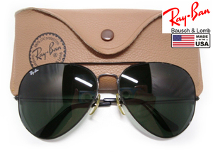  редкий Vintage B&L RayBan EXTRA LARGE METAL 3 64mm USA производства BLboshu ром G15 XLarge metal черный Black America чёрный Teardrop 