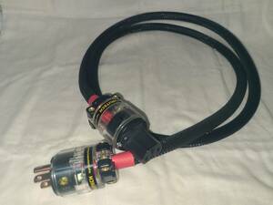 FURUTECH FI-11M(Cu) FI-11(Cu) 電源ケーブル2sq　1.5ｍ　橋本電線（Audio cable and Wire）にて購入　中古V1