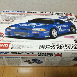 【当時物】京商 1/10 10エンジン 4WD グループAカー カルソニック スカイライン GT-R GP10 No.3079 新品 80%工場組立済 ラジコン 絶版-の画像1