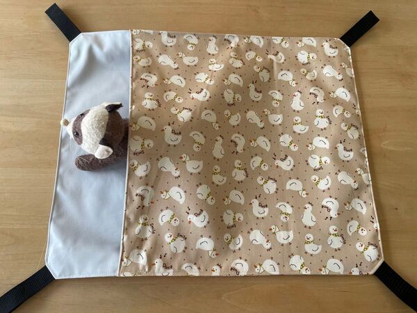 キャナ丸はうす P34LL 春秋用フェレット用ハンモック アヒル/ベージュ