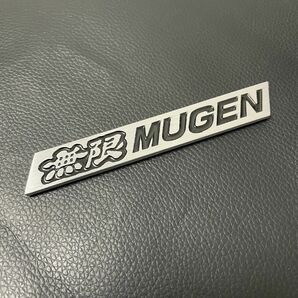 無限 MUGEN 3Dエンブレム　アルミ 　ブラック