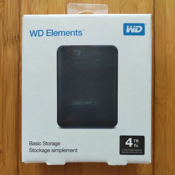 WD ポータブルHDD 4TB (WDBU6Y0040BBK)