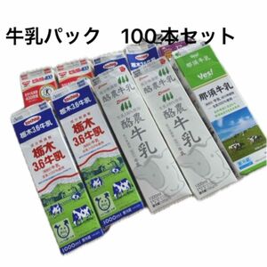 牛乳パック　100本セット　未解体