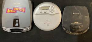 CDプレーヤー 3セットポータブルCDプレーヤー CDウォークマン AIWA xp-260 XP-EV500 Panasonic SL-S270