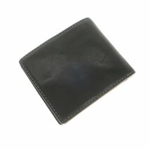 【中古】バギーポート BAGGYPORT レザー 二つ折り財布 ブラック_画像1