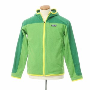 【中古】パタゴニア patagonia フリース フーディージャケット ライトグリーンxグリーン【S位】