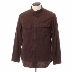 【中古】バナナリパブリック Banana Republic コットン ボタンダウン シャツ【L】