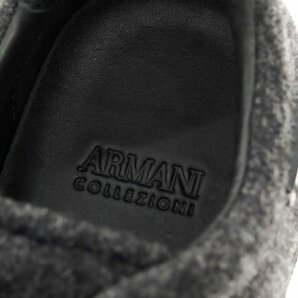 【未使用】アルマーニ コレッツォーニ ARMANI COLLEZIONI ウール ローカット スニーカー【41】の画像7