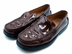 TOD’S トッズ エナメル ドライビング シューズ size35(22.5cm位）/ブラウン ■■ ☆ eda4 レディース