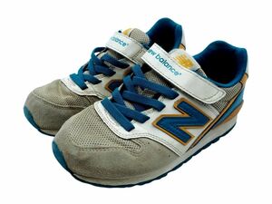 New Balance ニューバランス KV996ASY スニーカー size19cm/ベージュｘ緑 ■■ ☆ eda4 子供服