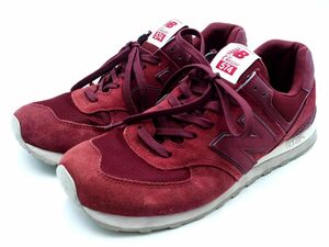 New Balance ニューバランス ML574 ETD 大きいサイズ スニーカー size30cm/ボルドー ■■ ☆ edb1 メンズ