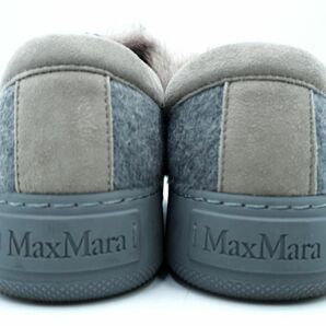 Max Mara マックスマーラ リアルファー 厚底 スニーカー size36（23ｃｍくらい）/グレーｘベージュ ◇■◎ ☆ edb8 レディースの画像4