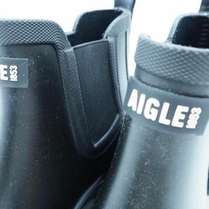 AIGLE エーグル サイドゴア レイン ブーツ size23.5ｃｍ/黒 ■■ ☆ edb8 レディースの画像6