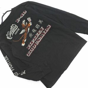 ネコポスOK Buzz Rickson’s バズリクソンズ プリント 長袖 Tシャツ sizeS/黒 ■◇ ☆ eda1 メンズの画像5