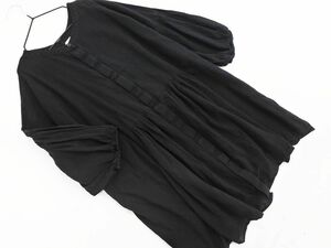 LEPSIMrepsi.m Lowrys Farm wide width blouse shirt sizeF/ black #* * eda1 lady's 