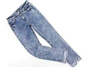 JEANASIS ジーナシス ウォッシュ加工 スキニー デニムパンツ sizeM/濃紺 ■■ ☆ eda1 レディース