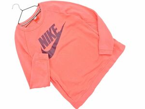 NIKE ナイキ ロゴ プリント ラグラン トレーナー スウェット sizeM/ピンク ■◇ ☆ eda1 レディース