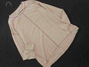 chocol raffine robe ショコラフィネローブ 切替 カットソー sizeF/ベージュ ■◇ ☆ eda1 レディース