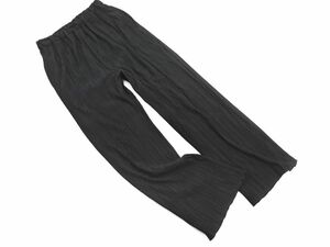  cat pohs OK LOWRYS FARM Lowrys Farm Mini pleat Easy pants sizeFS/ black #* * eda2 lady's 